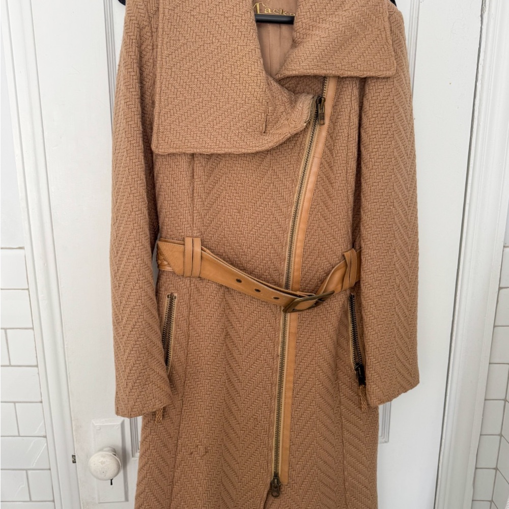 Mackage Camel Knit Collar Coat